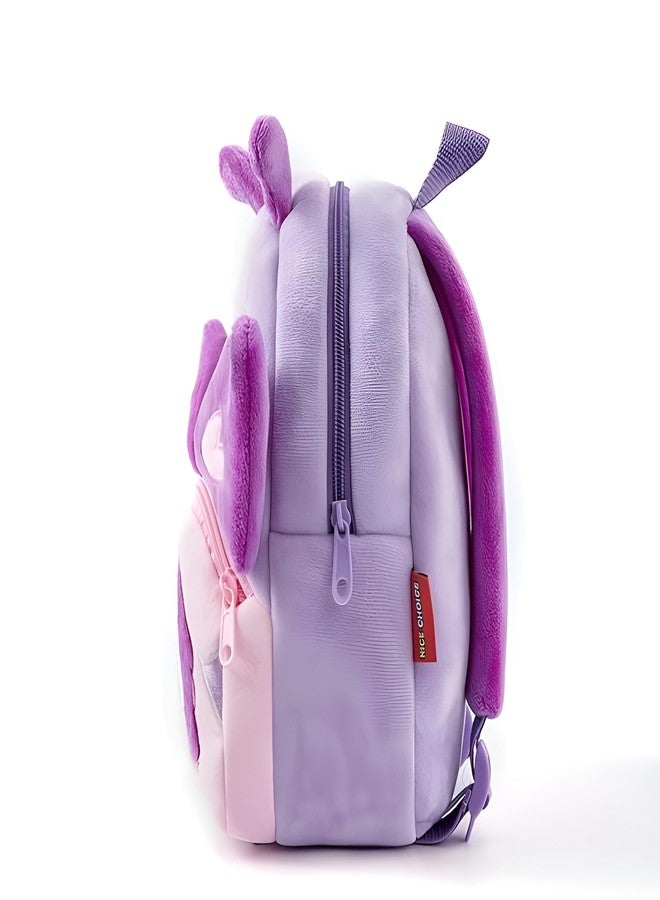 Delicado Cute Small Toddler Kids Preschool Backpack Butterfly design Nursery Preschool Playschool School Picnic Travelling Bag for Baby Boy Girl Age (2-5 Years) - Image 3
